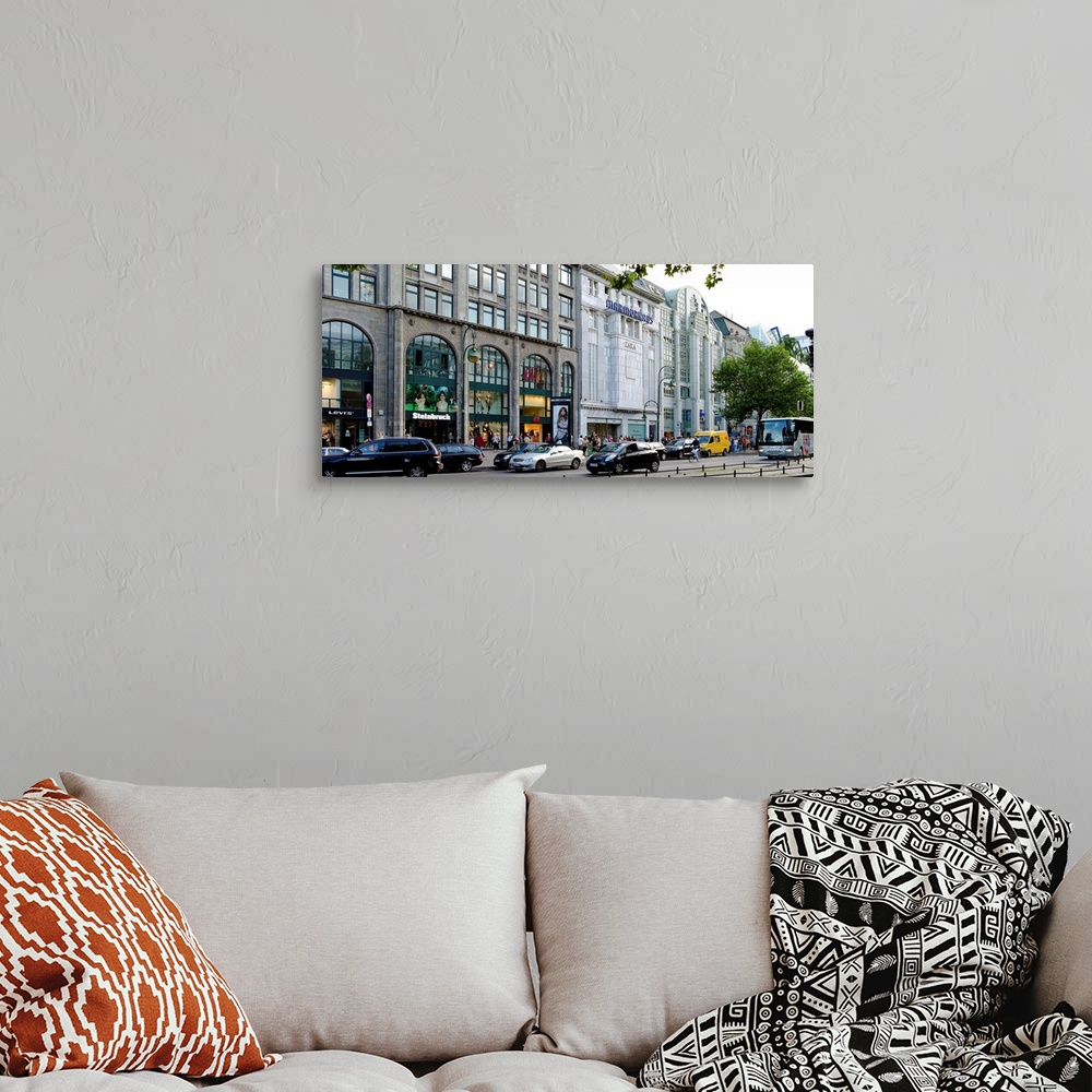 A bohemian room featuring Cars on a street with buildings, West Berlin, Berlin, Germany