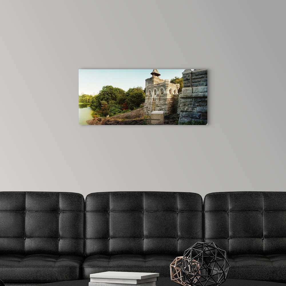 A modern room featuring Castle in a park, Belvedere Castle, Central Park, Manhattan, New York City, New York State