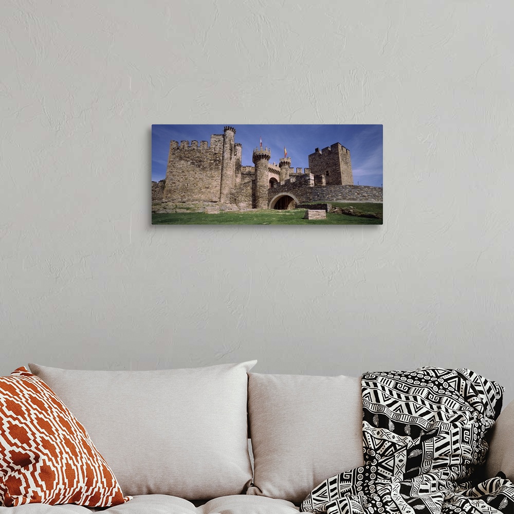 A bohemian room featuring Castle, Knights Templar Castle, Ponferrada, Leon, Spain