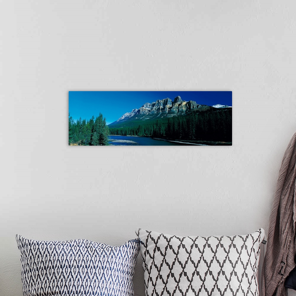 A bohemian room featuring Castle Mountain Banff National Park Alberta Canada