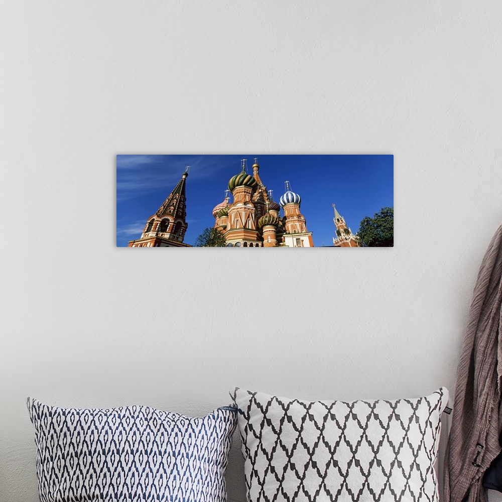 A bohemian room featuring Cathedral, St. Basil's Cathedral, Red Square, Moscow, Russia