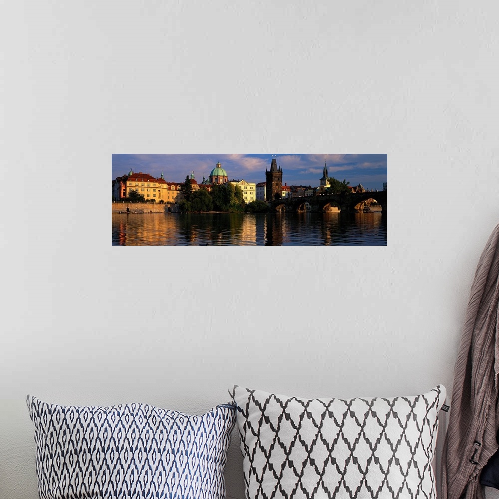 A bohemian room featuring Charles Bridge Vltava River Prague Czech Republic