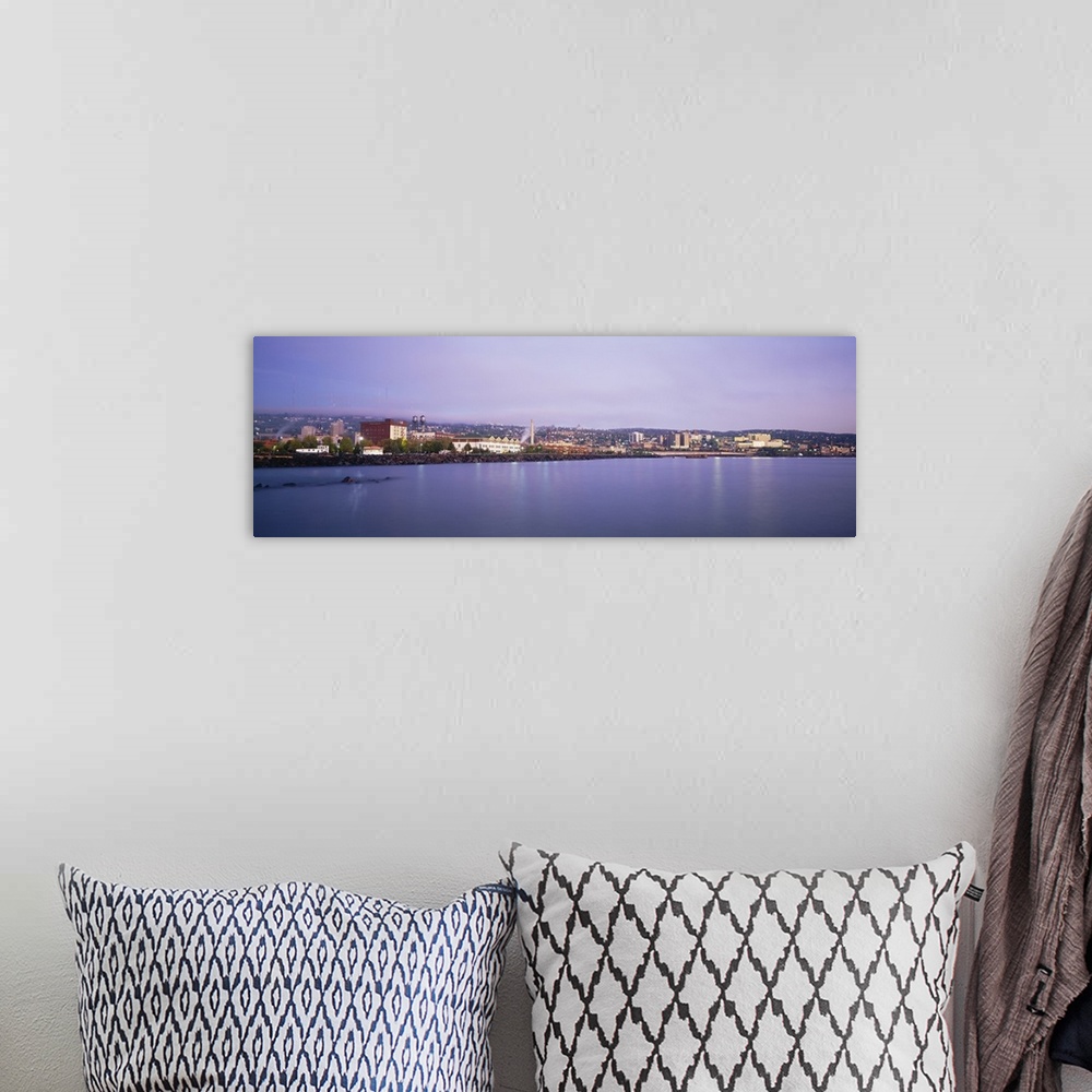 A bohemian room featuring City At The Waterfront, Lake Superior, Duluth, Minnesota