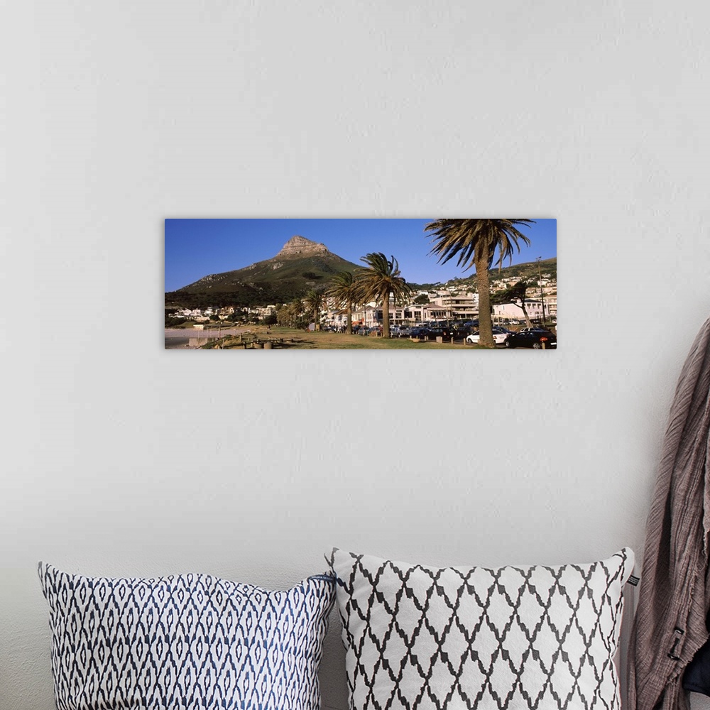 A bohemian room featuring City at the waterfront, Lion's Head, Camps Bay, Cape Town, Western Cape Province, South Africa