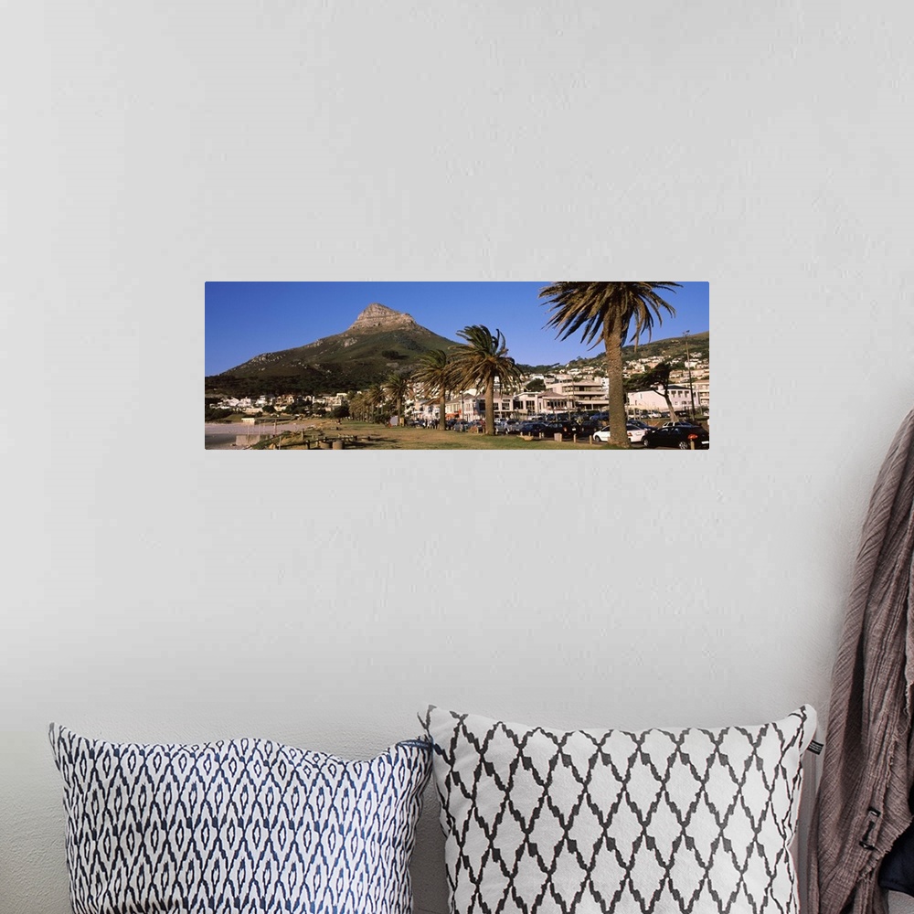 A bohemian room featuring City at the waterfront, Lion's Head, Camps Bay, Cape Town, Western Cape Province, South Africa