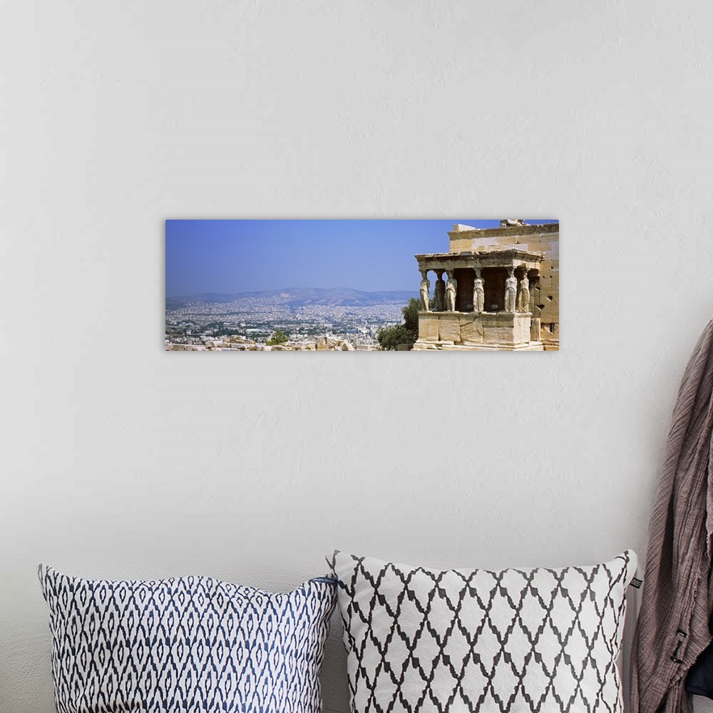 A bohemian room featuring City viewed from a temple, Erechtheion, Acropolis, Athens, Greece
