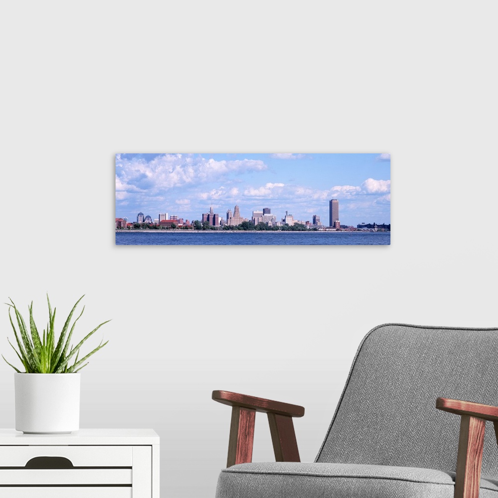 A modern room featuring Cityscape, Buffalo, New York State