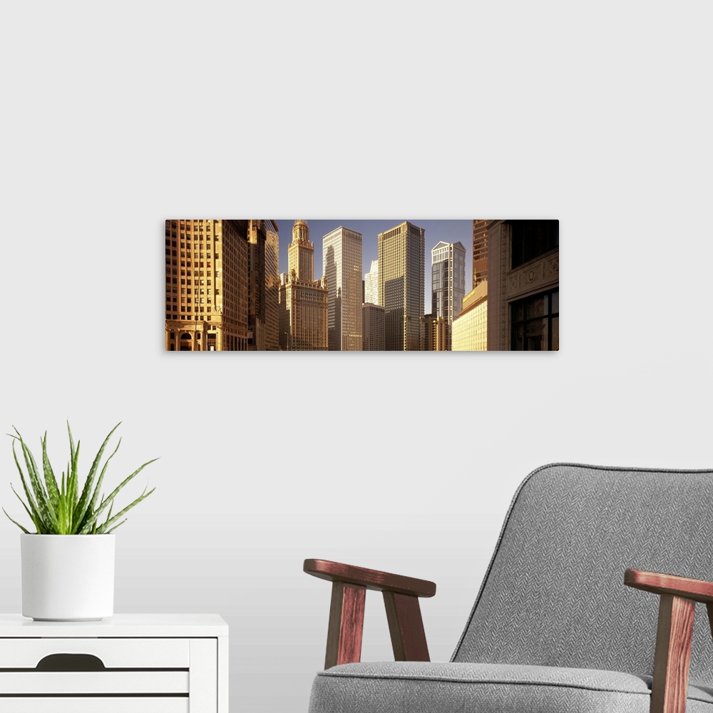 A modern room featuring Cityscape Chicago IL