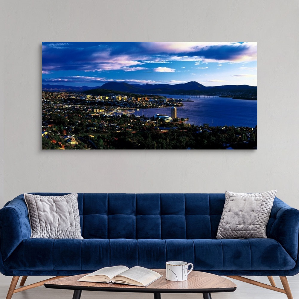 A modern room featuring Cityscape Hobart Tasmania Australia