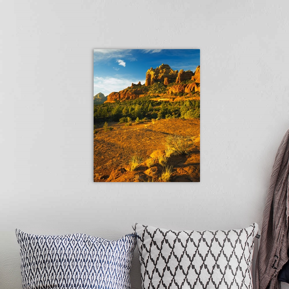 A bohemian room featuring Cliffs on a landscape, Crimson Cliffs, Margs Draw, Munds Mountain Wilderness, Coconino County, Ar...