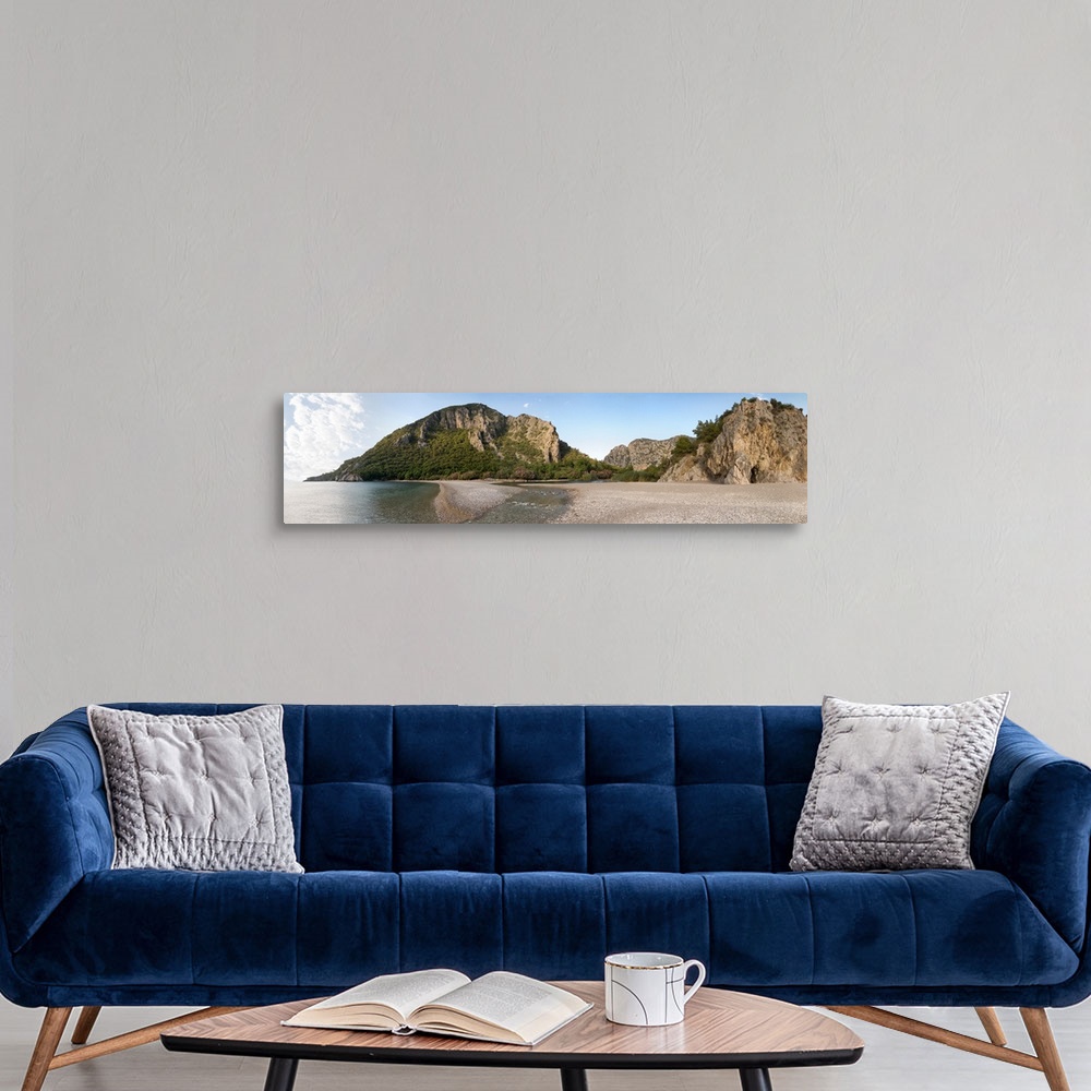 A modern room featuring Cliffs on the beach, Olympos, Turkey