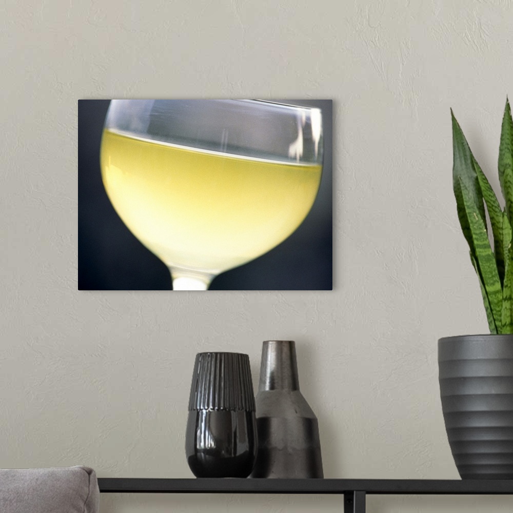 A modern room featuring Wine Glass yellow
