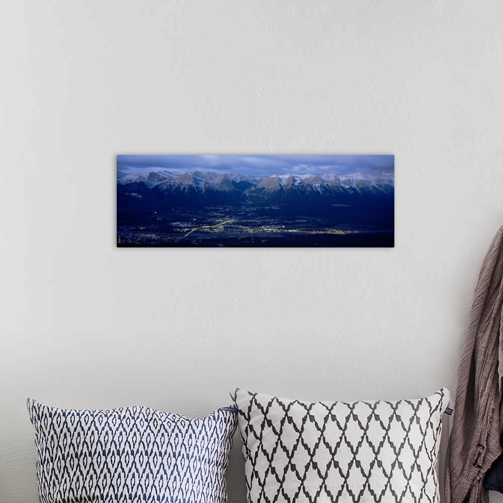 A bohemian room featuring Cloud over mountains, Canmore, Alberta, Canada