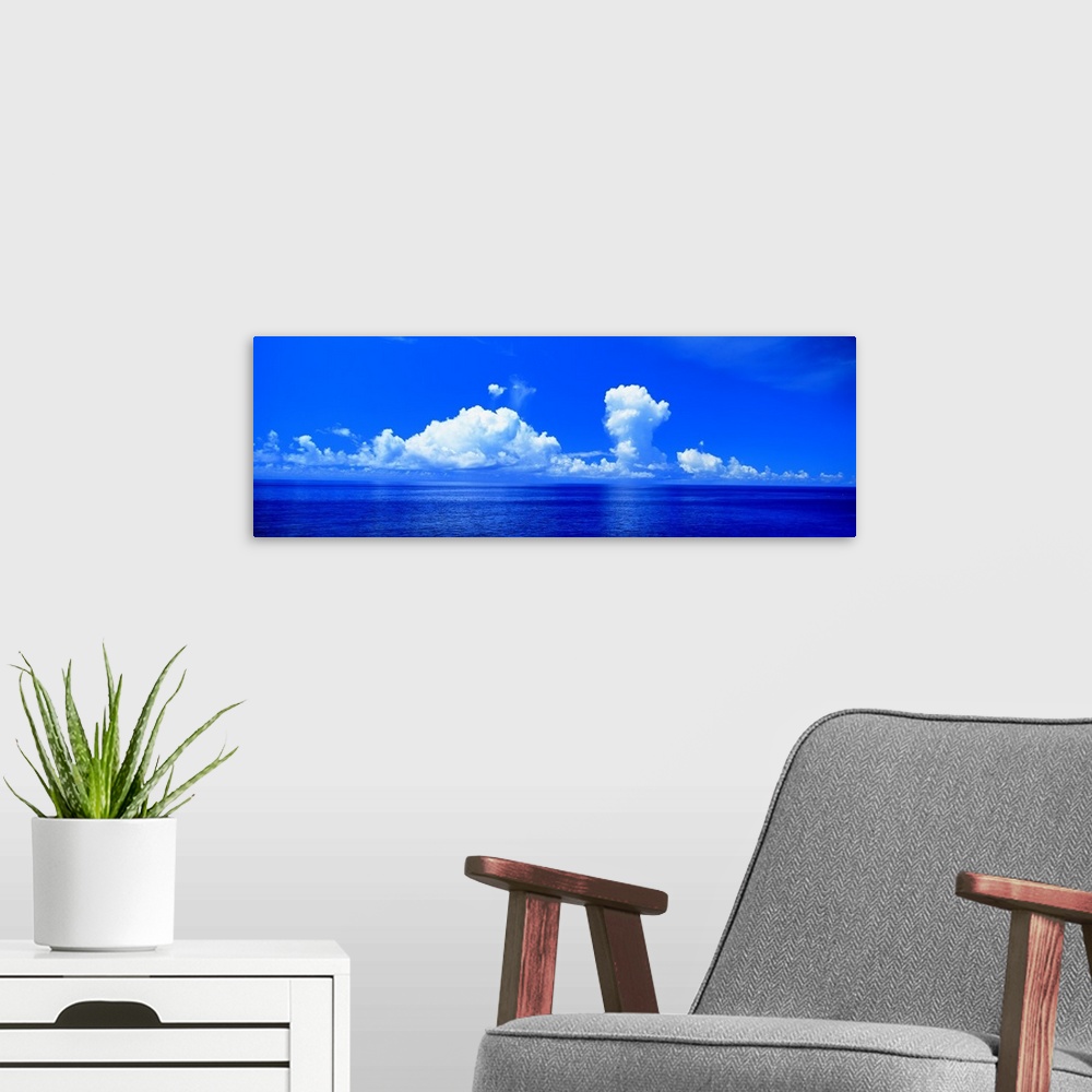 A modern room featuring Clouds and Ocean