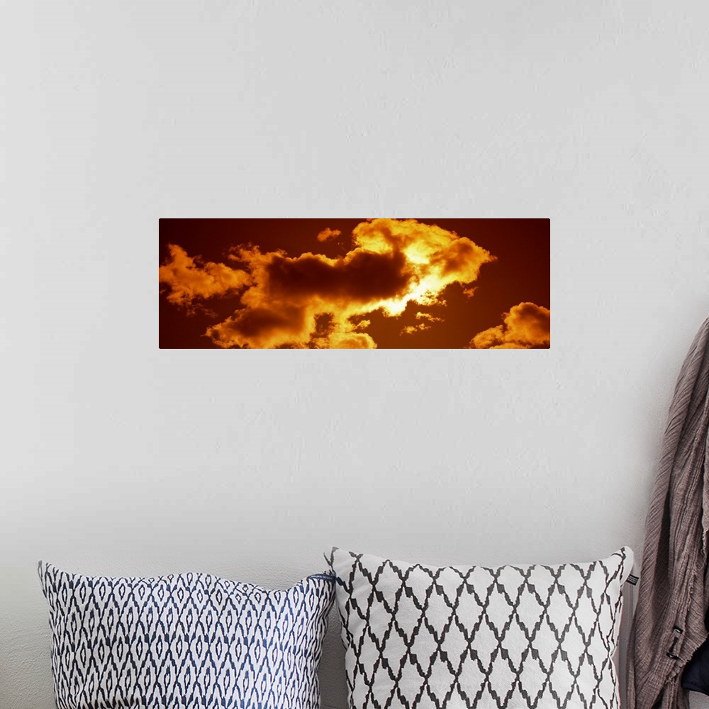 A bohemian room featuring Clouds and Sunset