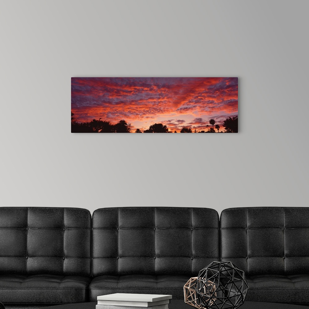 A modern room featuring Clouds at Sunset Phoenix AZ