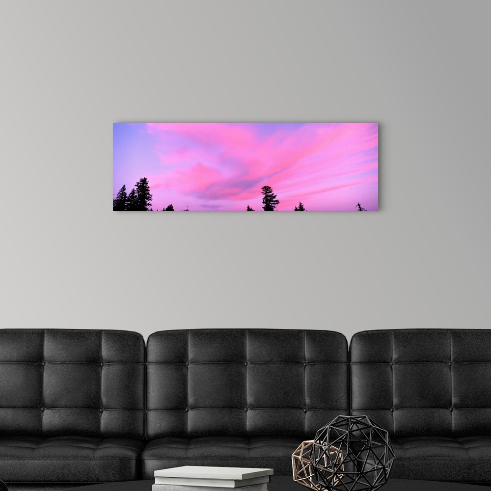 A modern room featuring Clouds Crater Lake OR