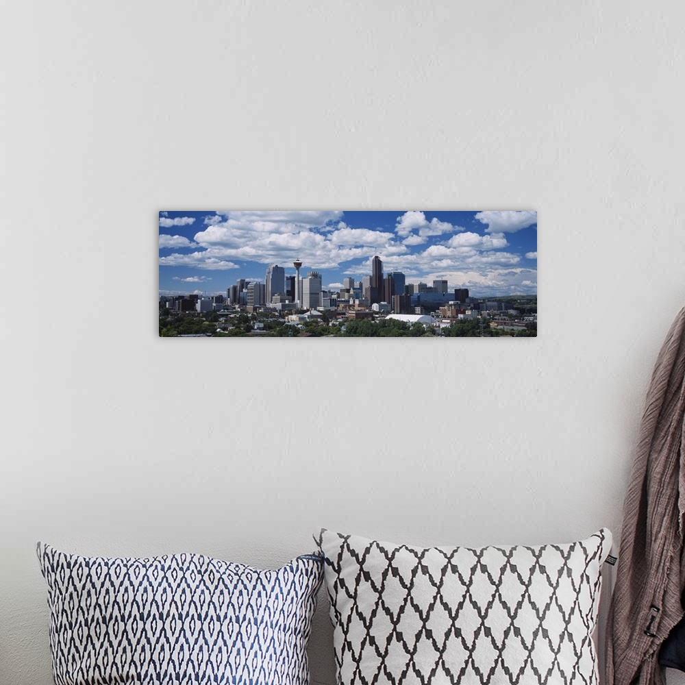 A bohemian room featuring Clouds over a city, Calgary, Alberta, Canada
