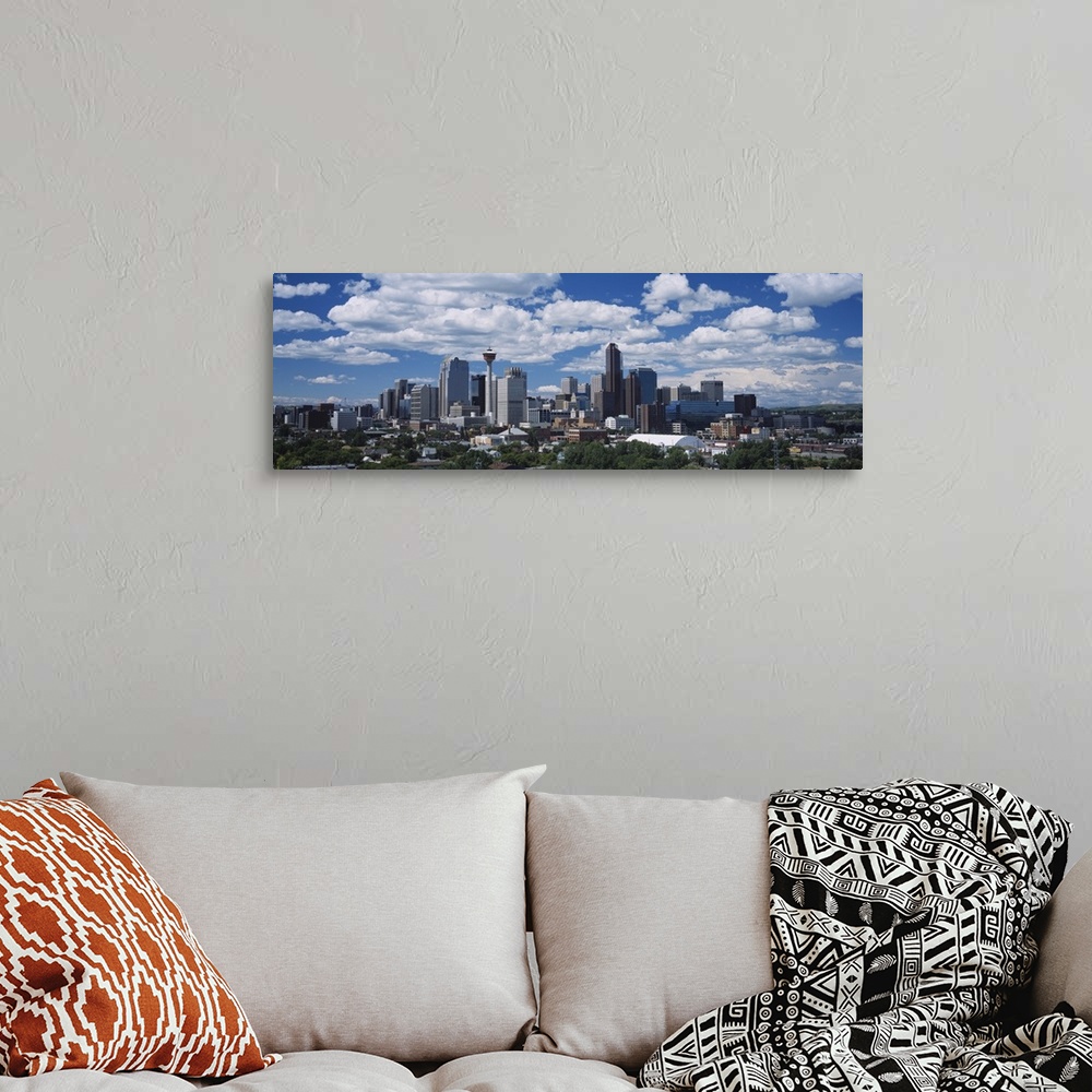 A bohemian room featuring Clouds over a city, Calgary, Alberta, Canada