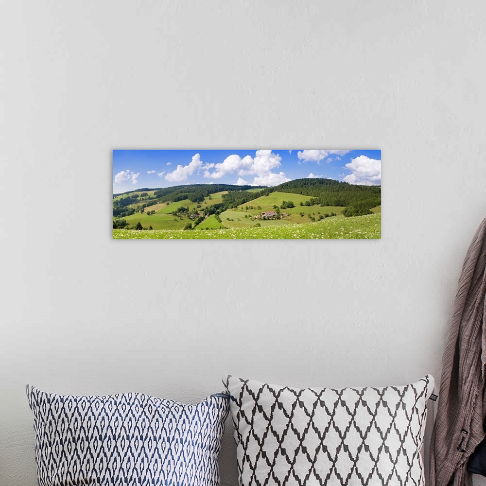 A bohemian room featuring Clouds over a hill, Glottertal Valley, Sankt Margen, Germany