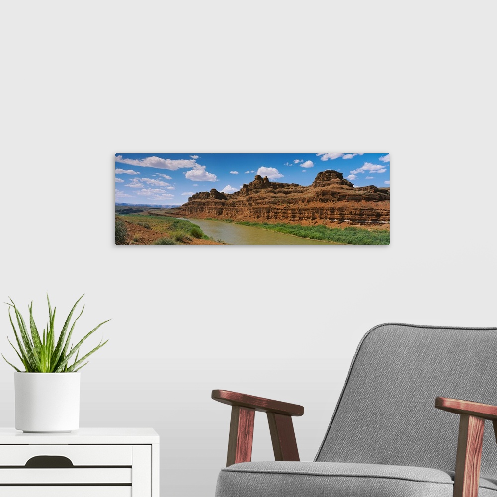 A modern room featuring Clouds over canyons, Capitol Reef National Park, Utah