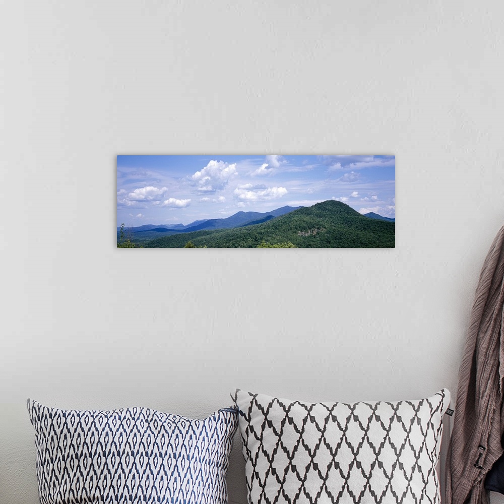 A bohemian room featuring Clouds over mountains, Adirondack High Peaks, Adirondack Mountains, New York State