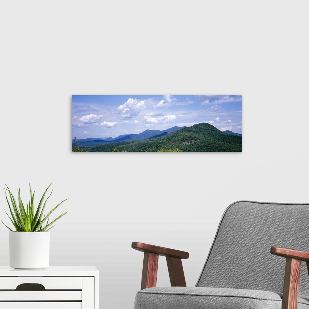A modern room featuring Clouds over mountains, Adirondack High Peaks, Adirondack Mountains, New York State