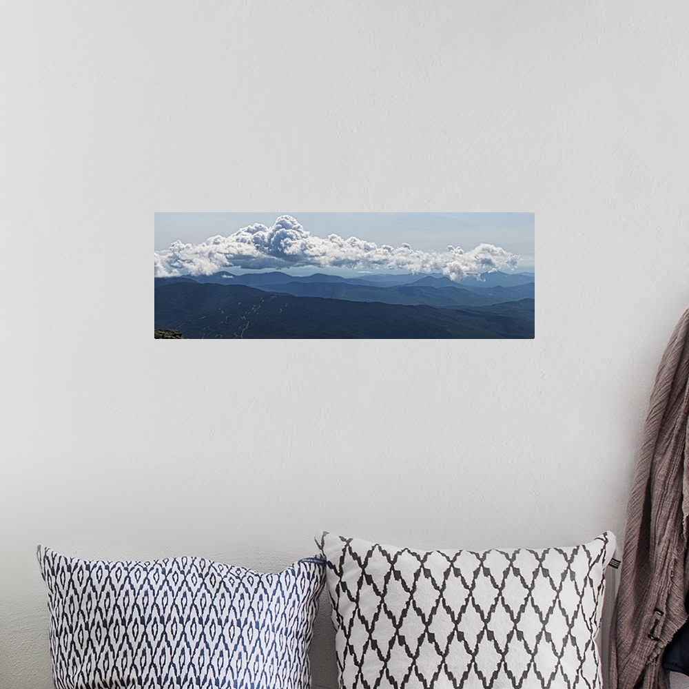 A bohemian room featuring Clouds over mountains, Mt Washington, New Hampshire