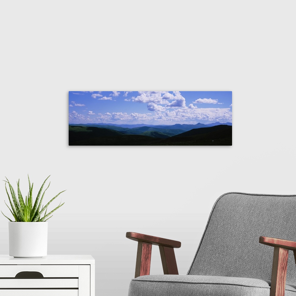 A modern room featuring Clouds over mountains, Top of the World Highway, Yukon Territory, Canada
