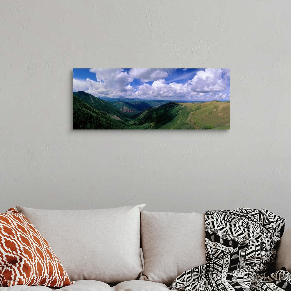 A bohemian room featuring Clouds over San Juan Mountains near Telluride CO