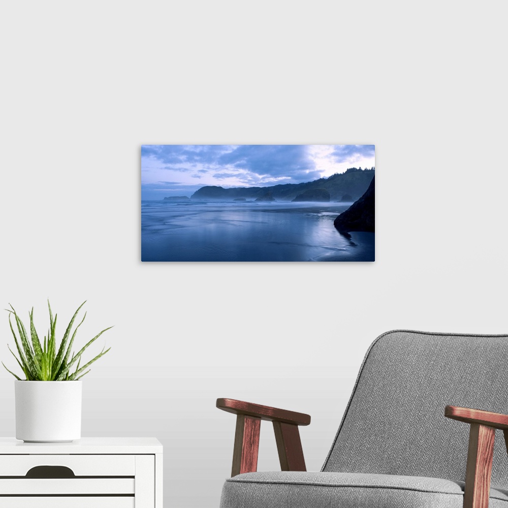 A modern room featuring Clouds over the ocean, Meyers Beach, Meyers Creek, Cape Sebastian, Gold Beach, Oregon