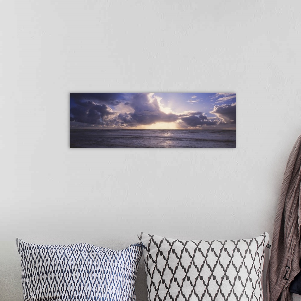A bohemian room featuring Clouds over the ocean, Ruby Beach, Washington State