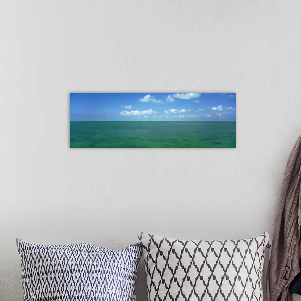 A bohemian room featuring Clouds over the sea, Gulf Of Mexico, Florida Keys, Florida