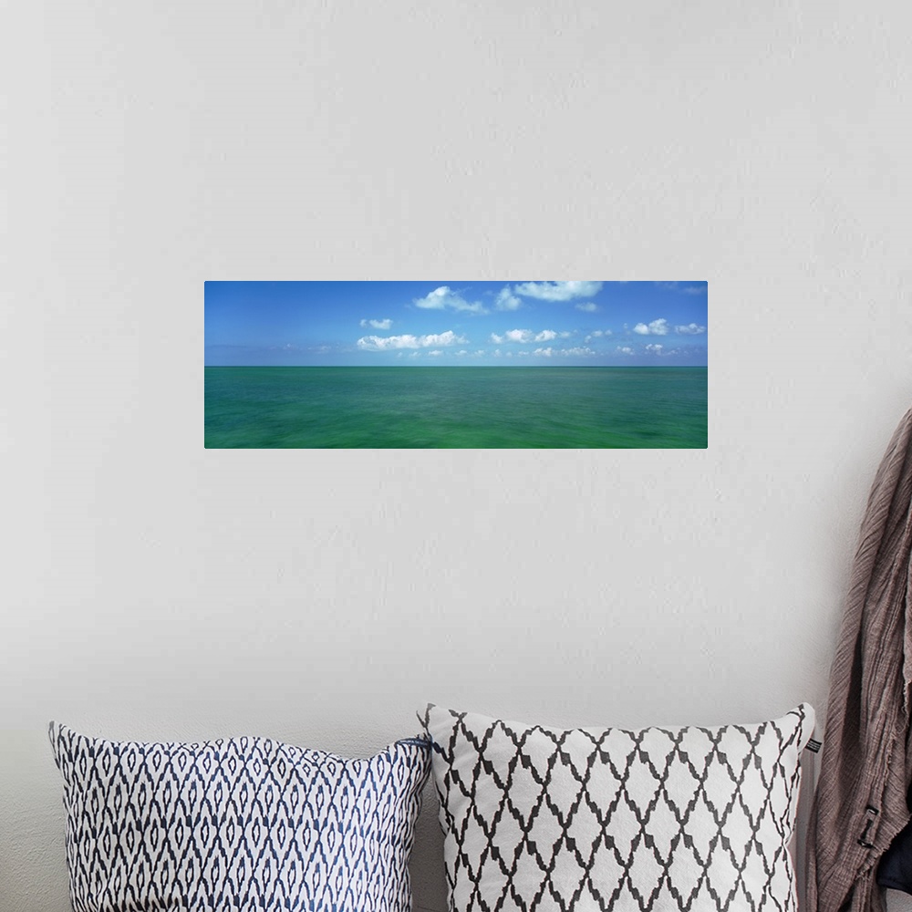 A bohemian room featuring Clouds over the sea, Gulf Of Mexico, Florida Keys, Florida