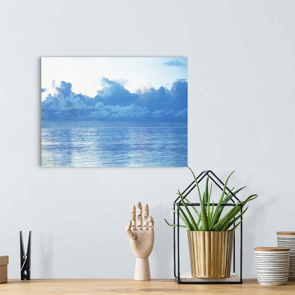 A bohemian room featuring Cloudscape and sea