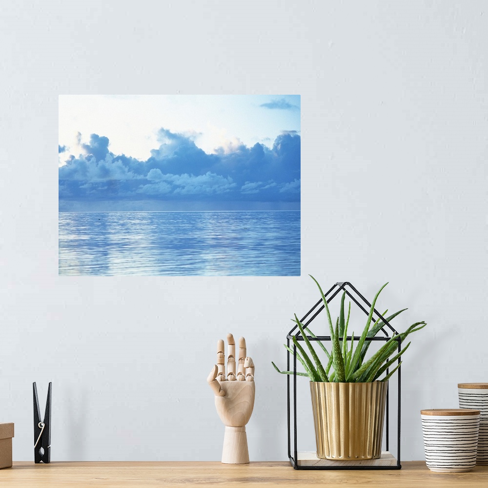 A bohemian room featuring Cloudscape and sea