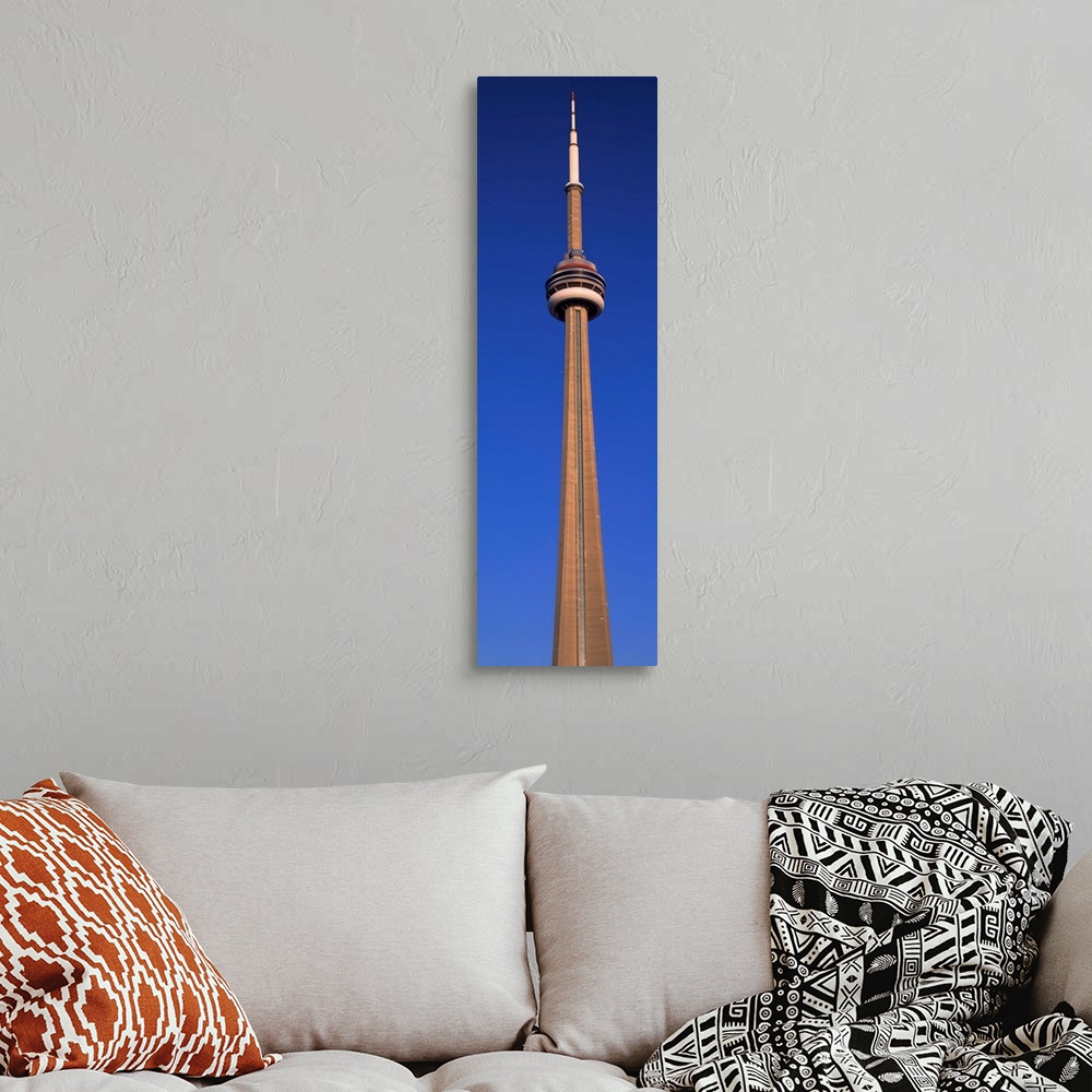 A bohemian room featuring CN Tower Ontario Canada