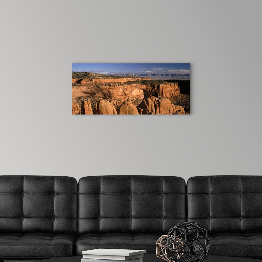 A modern room featuring Colorado, Colorado National Monument, High angle view of eroded mountains