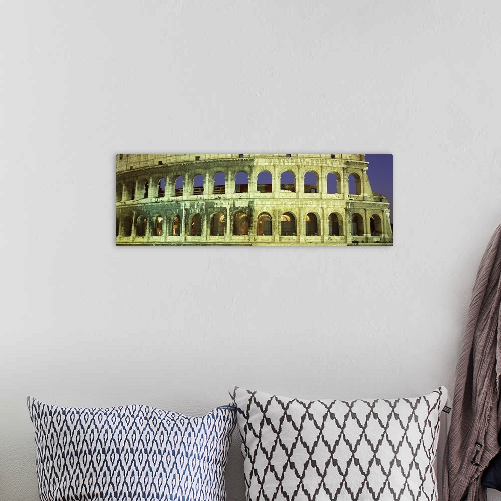 A bohemian room featuring Colosseum Rome Italy