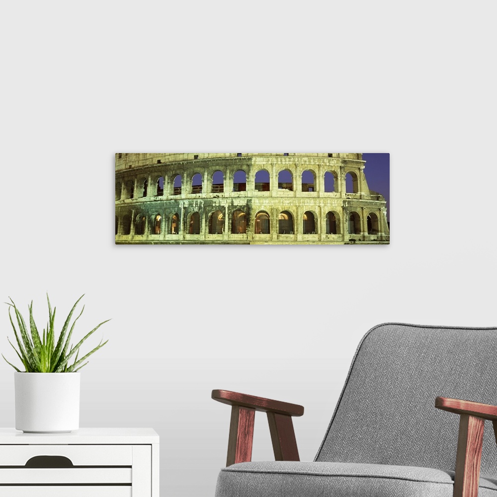 A modern room featuring Colosseum Rome Italy