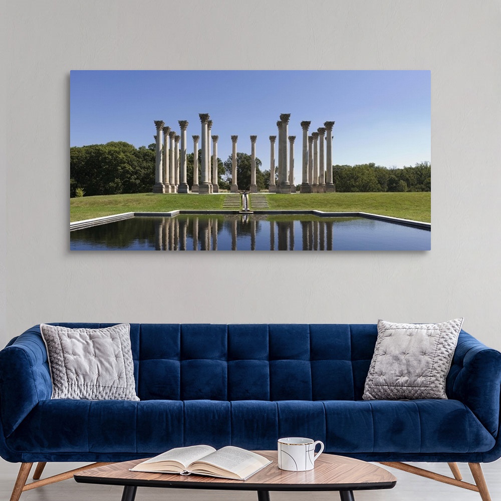 A modern room featuring Columns at the poolside National Capitol Columns Washington DC