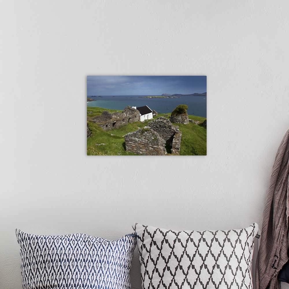A bohemian room featuring Cottage and Deserted Cottages on Great Blasket Island, County Kerry, Ireland