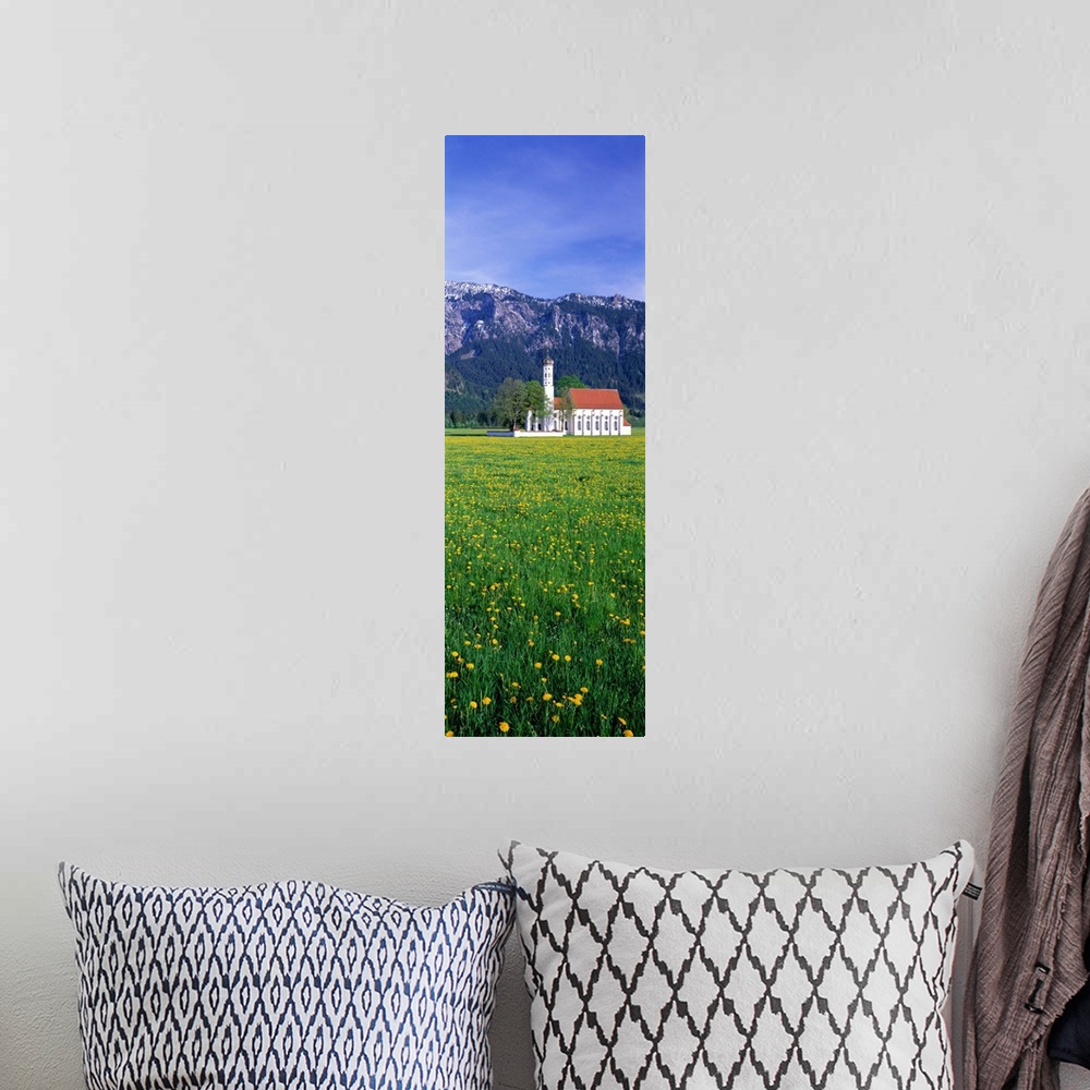 A bohemian room featuring Country Church near Fossen Germany