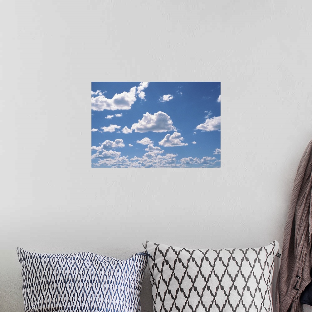 A bohemian room featuring Cumulus Clouds