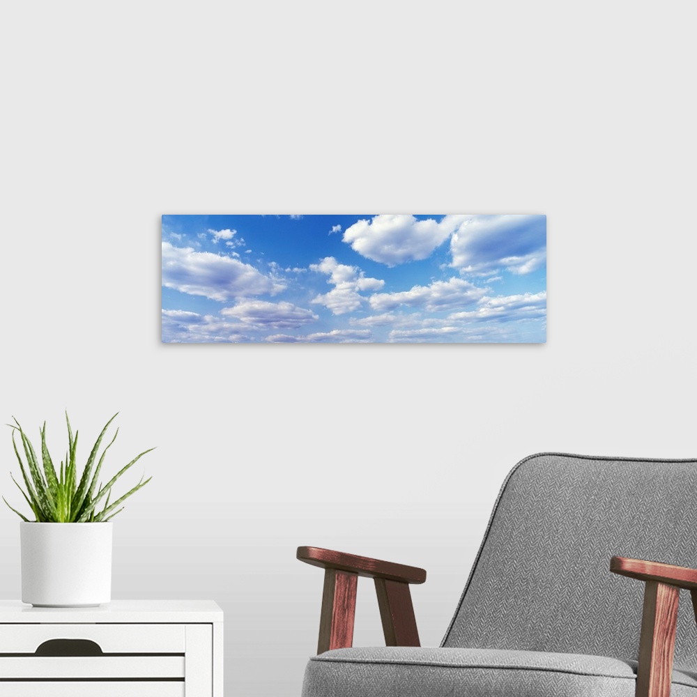 A modern room featuring Cumulus Clouds