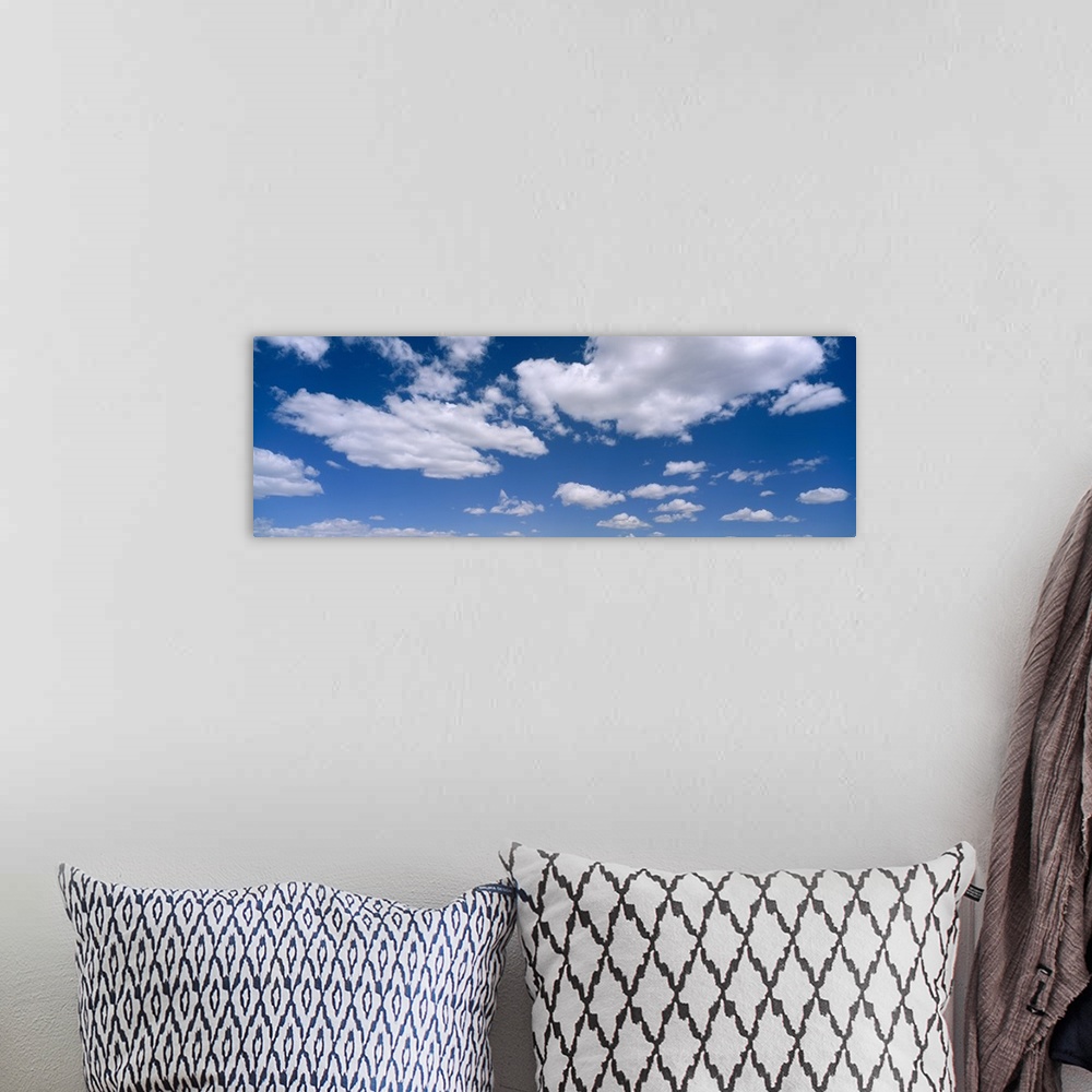 A bohemian room featuring Cumulus clouds in the sky
