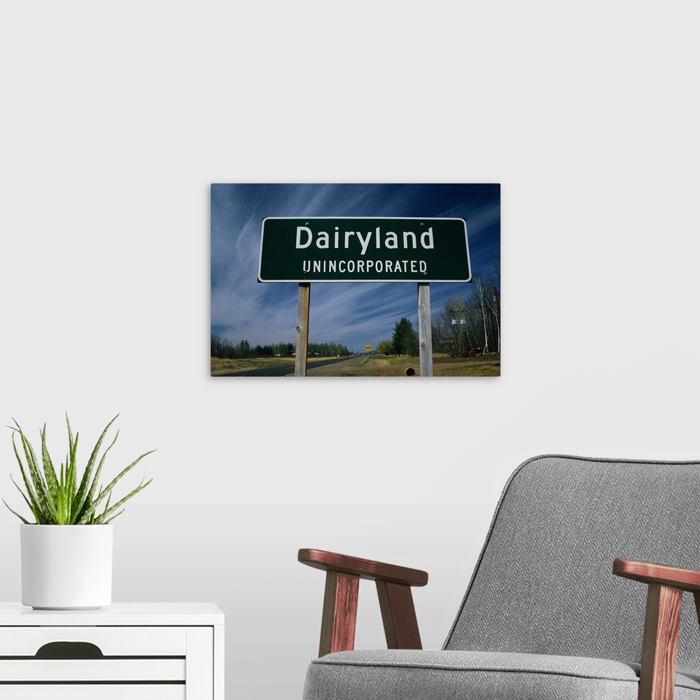 A modern room featuring Dairyland WI
