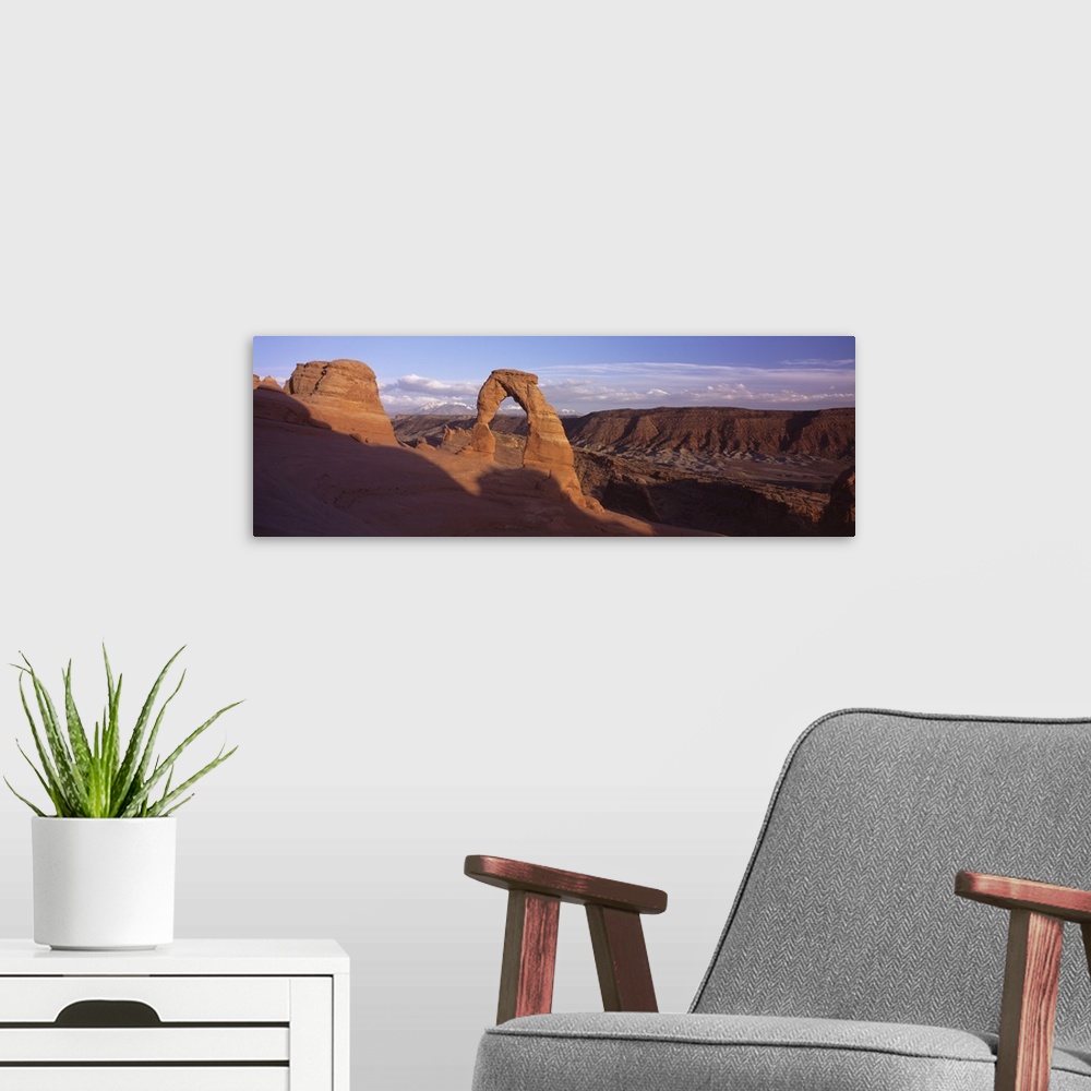 A modern room featuring Delicate Arch Arches National Park UT