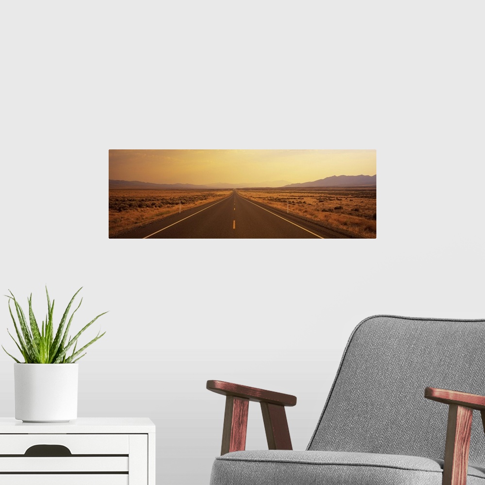 A modern room featuring Desert Highway Nevada