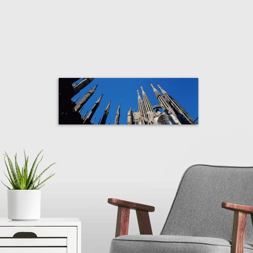 A modern room featuring Detail of Sagrada Familia Cathedral Barcelona Spain